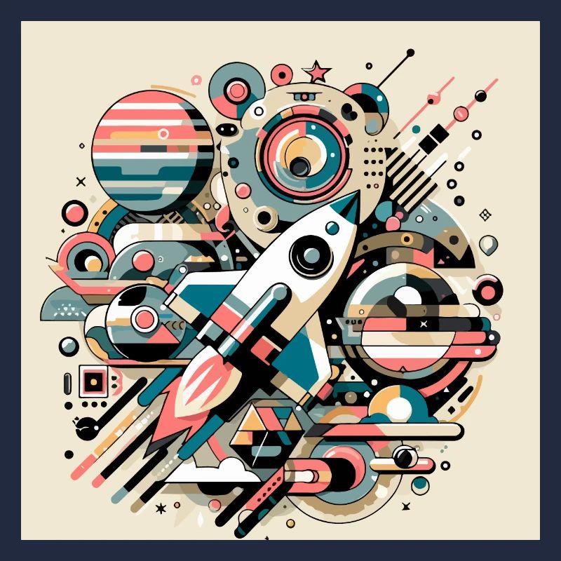 Expédition spatiale colorée