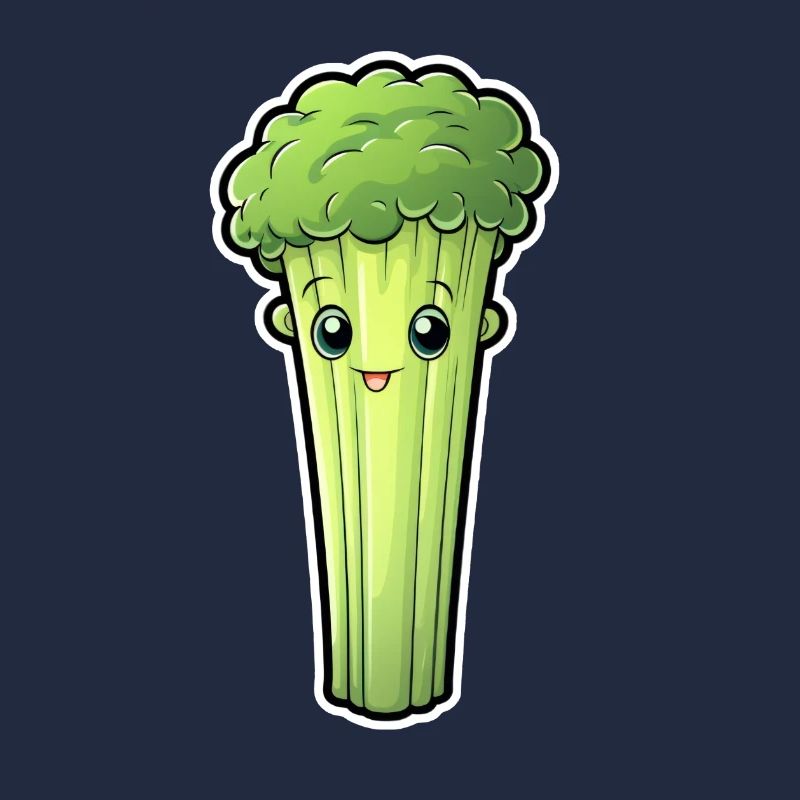 Staudensellerie oder Stangensellerie Kawaii