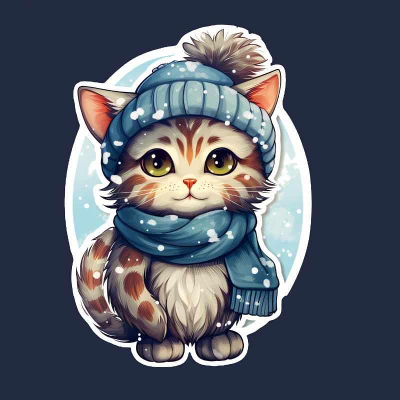 Chat en hiver