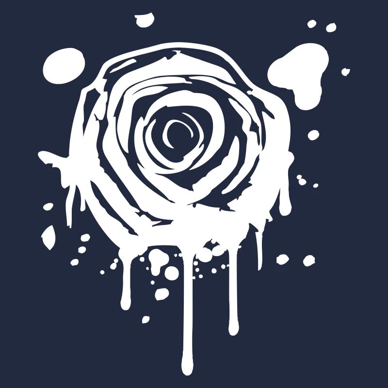 Rose Blossom Graffiti Drop Rose Romantic