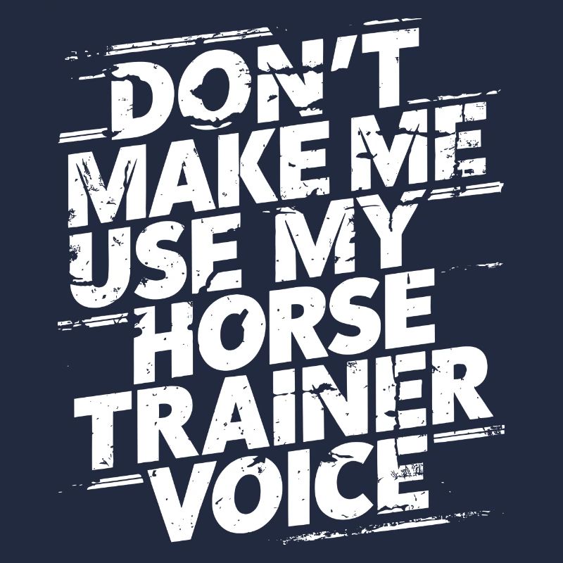 Riding trainer Humor with style and assertiveness
