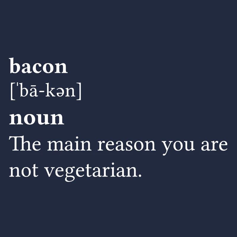 Citations Bacon le Main Reason Blanc - Idée cadeau