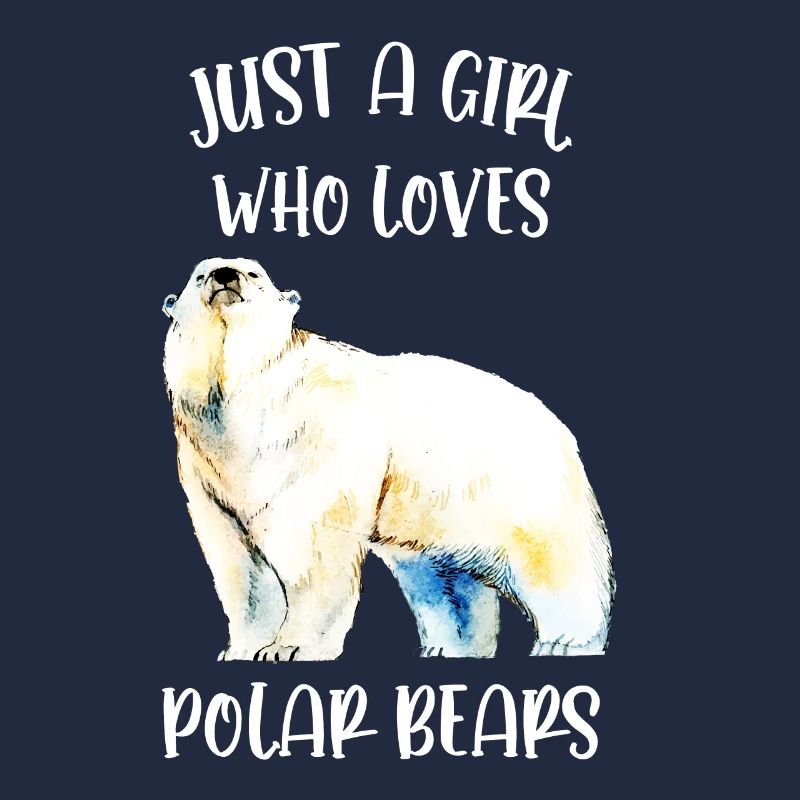 Nur ein Mädchen, das Eisbären liebt