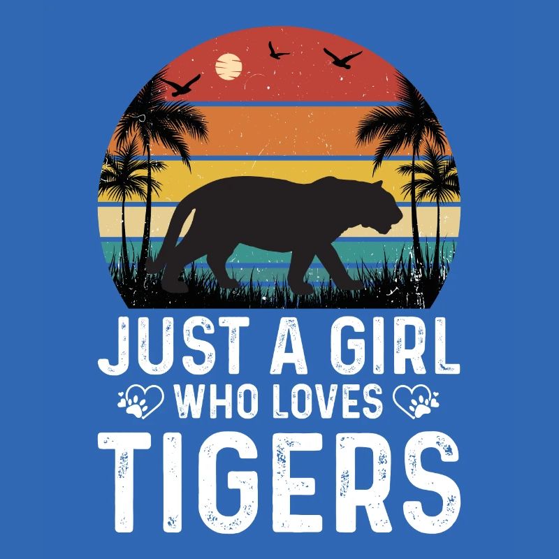 Tiger Mädchen Nur Ein Mädchen Das Tiger Liebt
