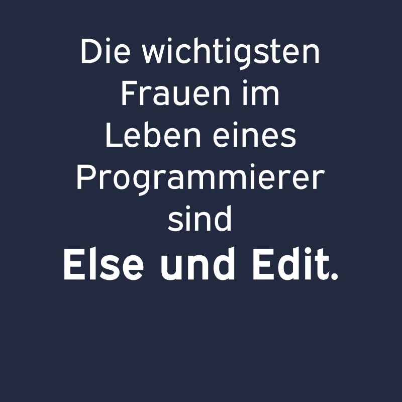 Else und Edit Programmierer Nerd Linux