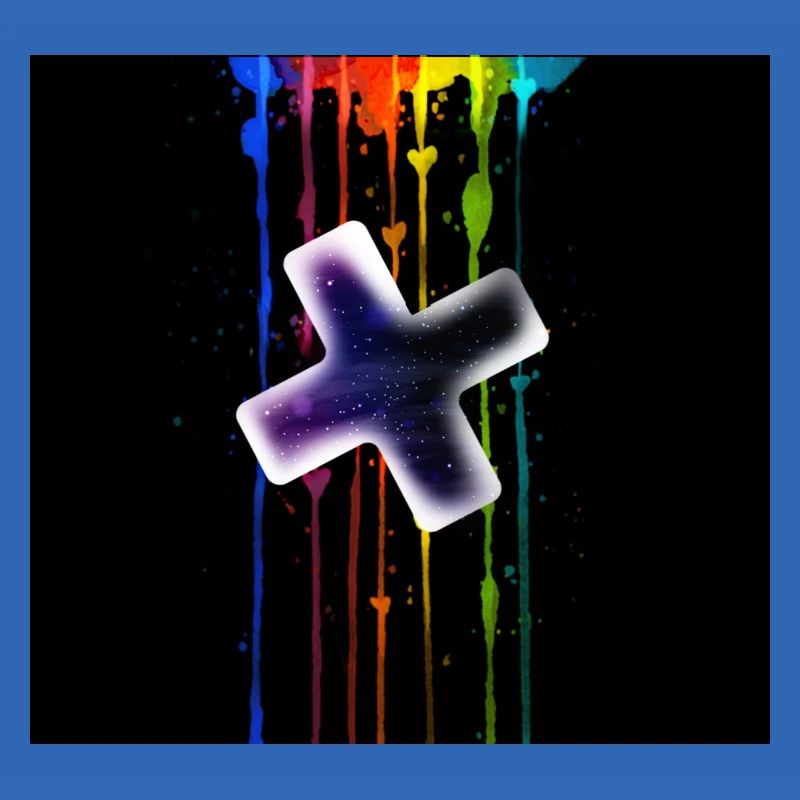 Plus vor einen Regenbogen