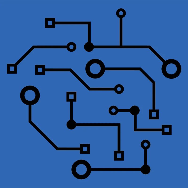 logo cool circuit wire data microchip circular