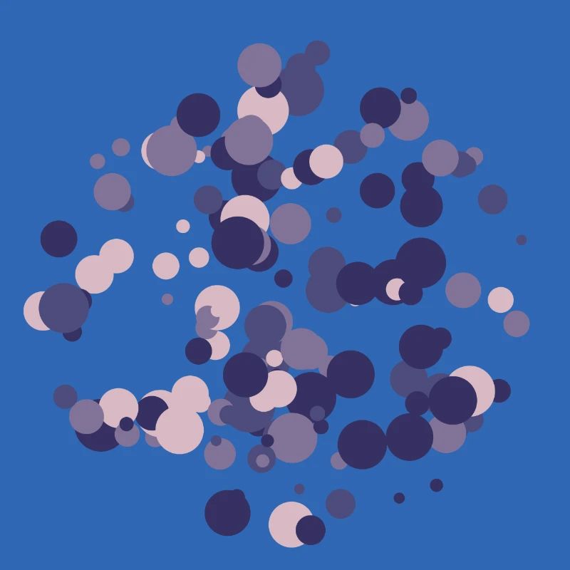 Abstract circles pattern