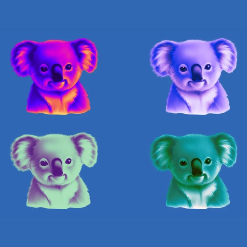 Koala bunt Geschenkidee Koalas Pop Art Pop-Art