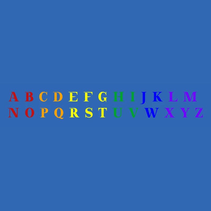 ABC Regenbogen Alphabet Geschenkidee Einschulung