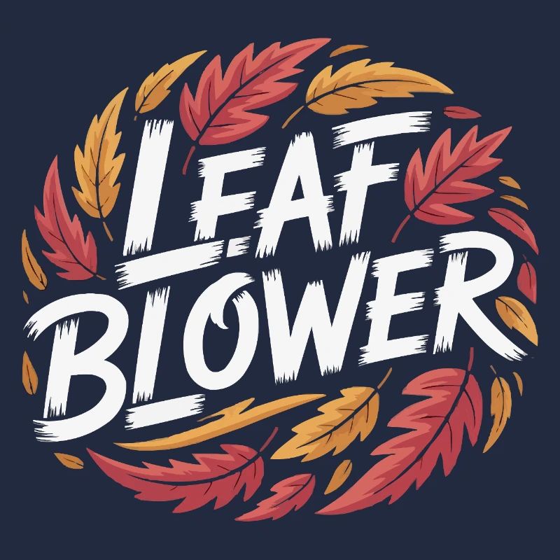 Laubbläser Herbstlaub