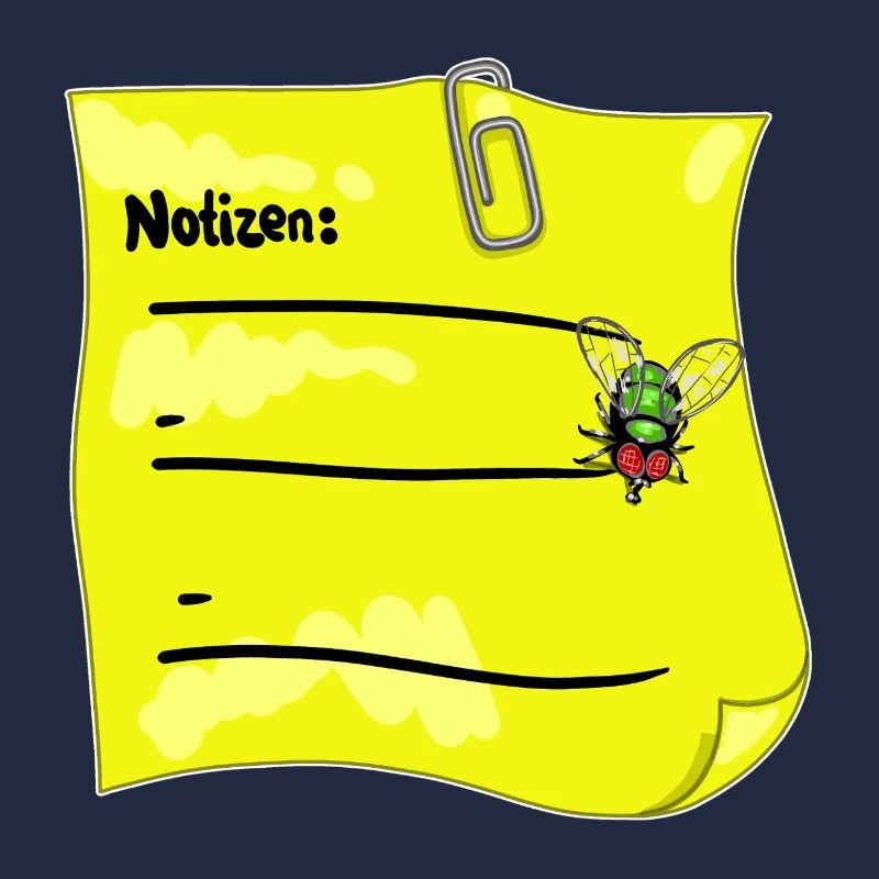 Bloc-notes jaune – Trombone & faux nœud papillon