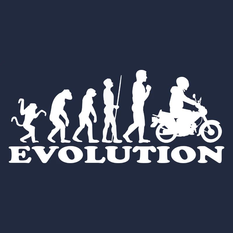 Evolution Moped Mofafahrer Mofa Geschenk idee