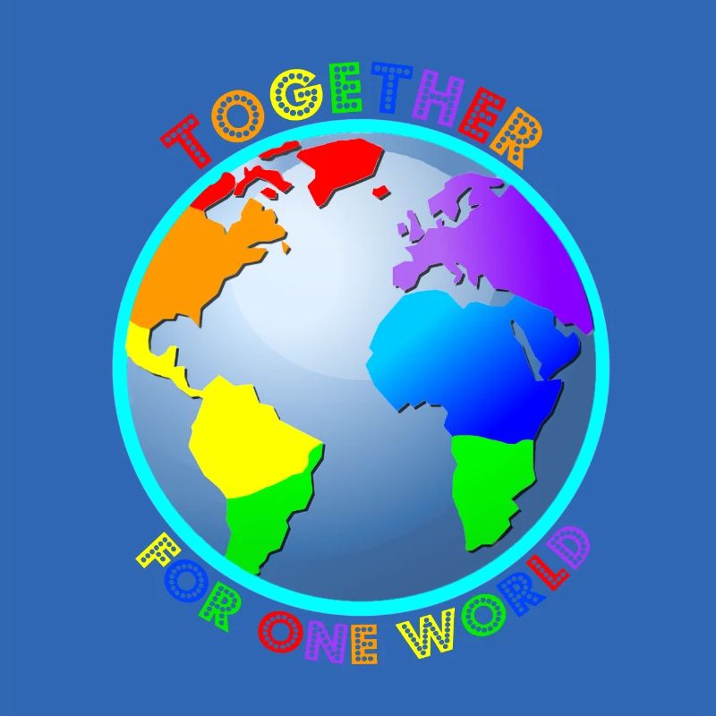Statement: "For One World" - Regenbogenfarben