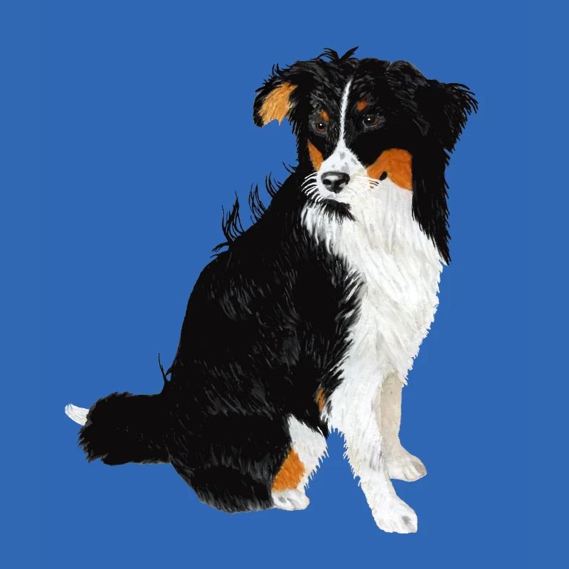 Aussie Nanouk, sitzend - Aquarell