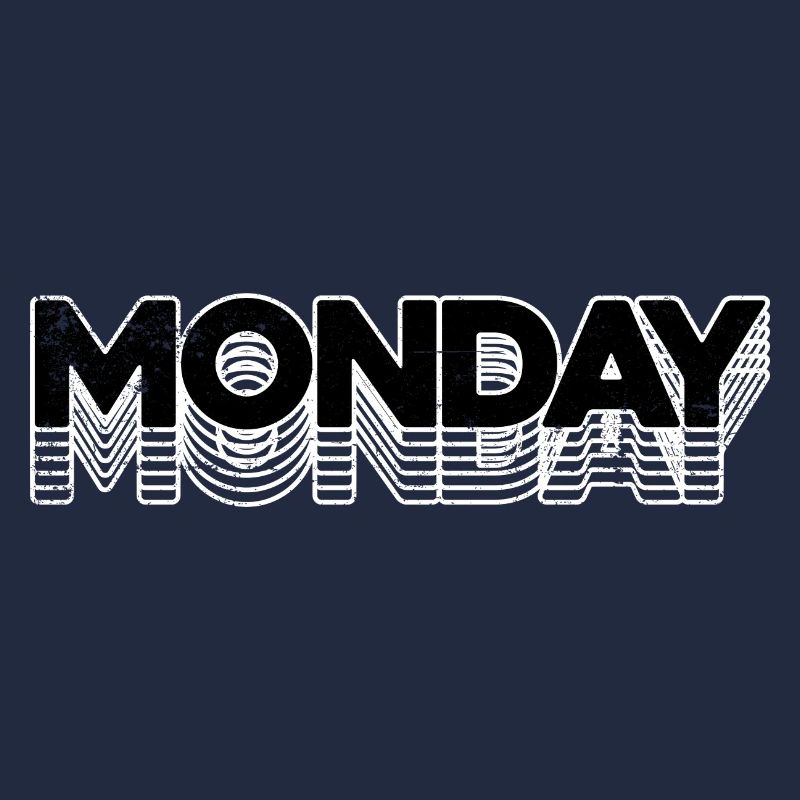 Typographie du néon Monday Echo