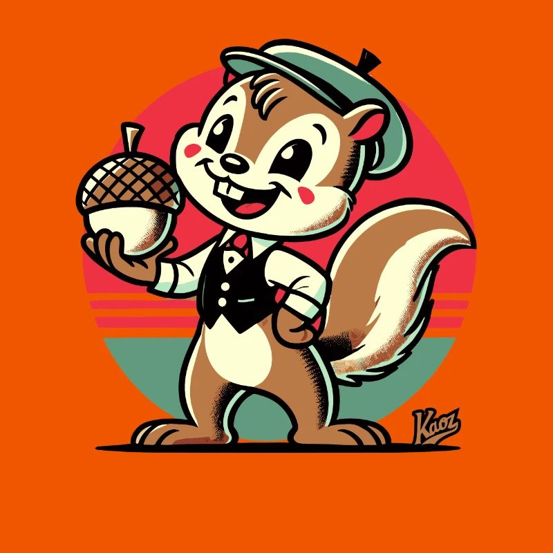 Eichhörnchen mit Haselnuss