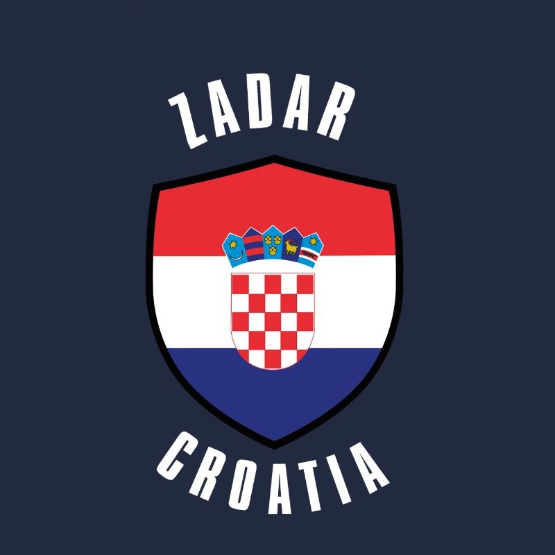 Kroatisches Schildflaggendesign