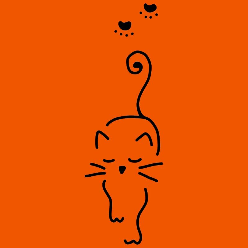 Empreinte de patte d'animal de compagnie de chat