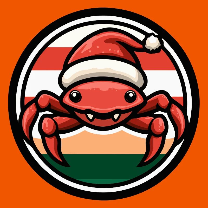 Weihnachtskrabbe im Feststil