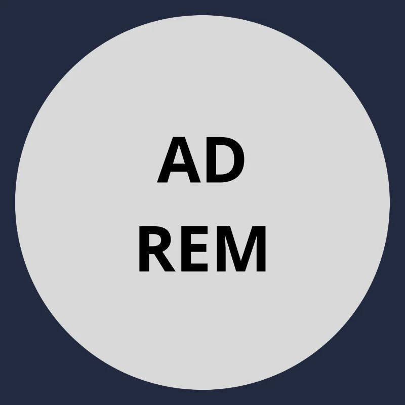 Gray Circle Emblem Text