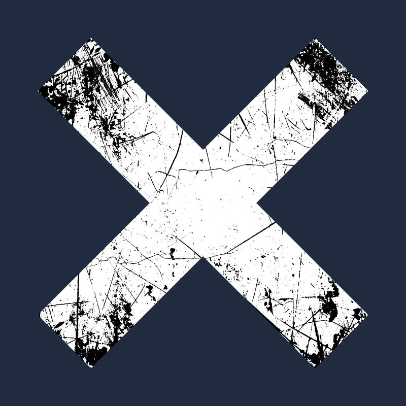 Grunge X Cut Pattern