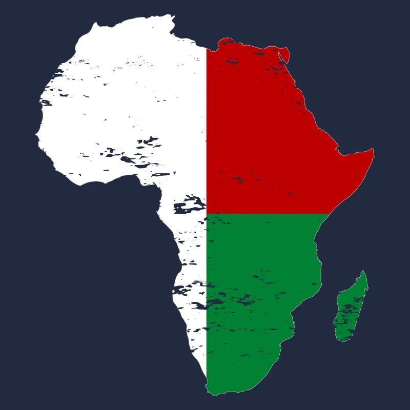Drapeau de Madagascar Afrique