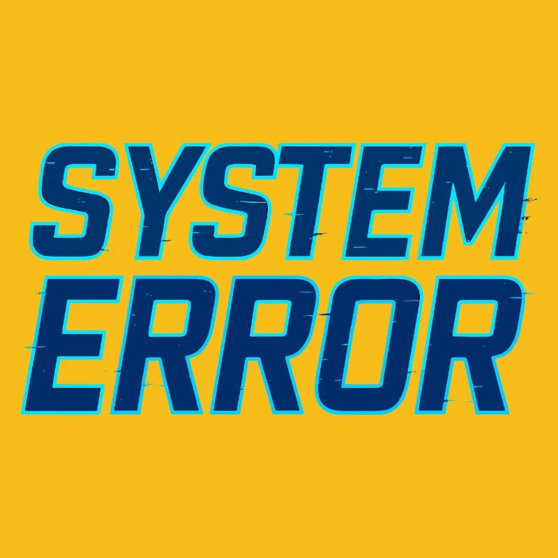 System Error Glitch Design