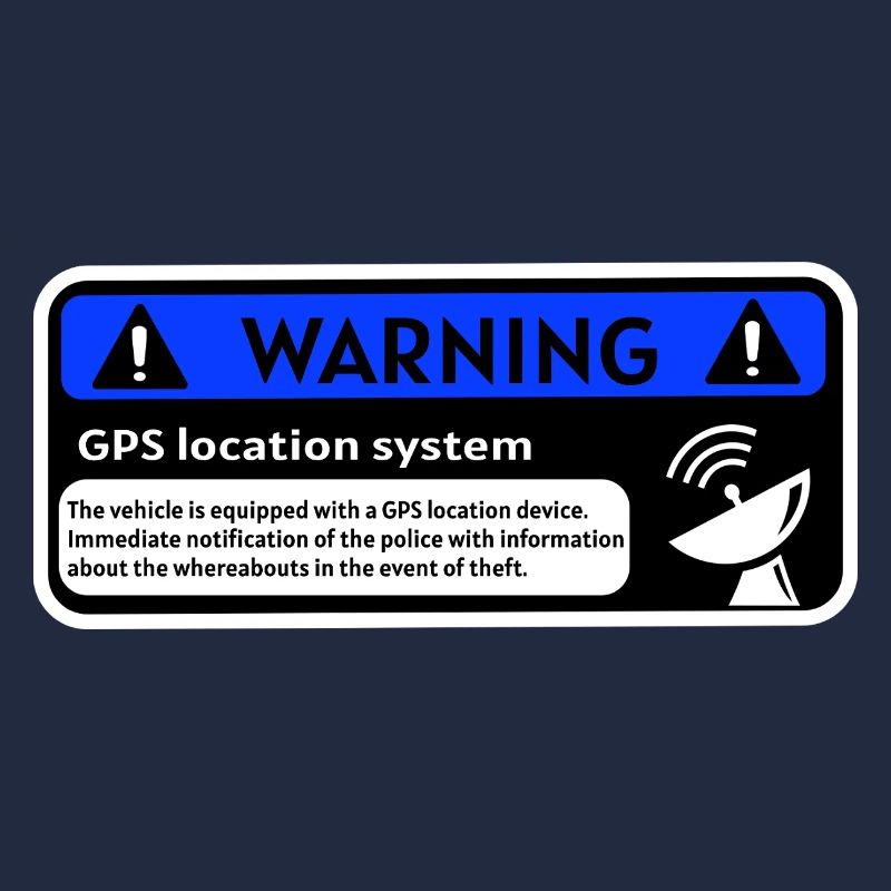 GPS Alert Sticker