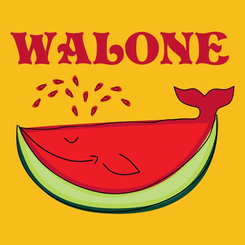 Idée de cadeau douce baleine pastèque melon melon