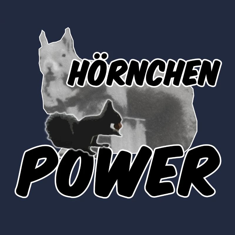 Hörnchenpower Eichhörnchen Tiere Spruch