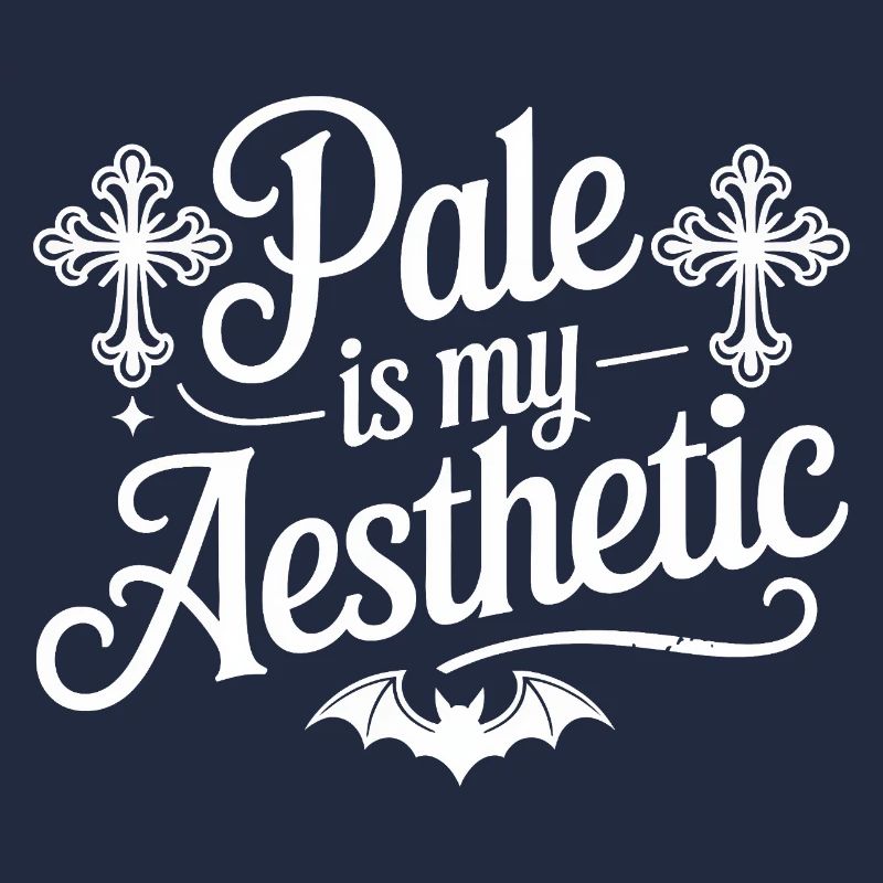 Pale Aesthetic Bat Typography