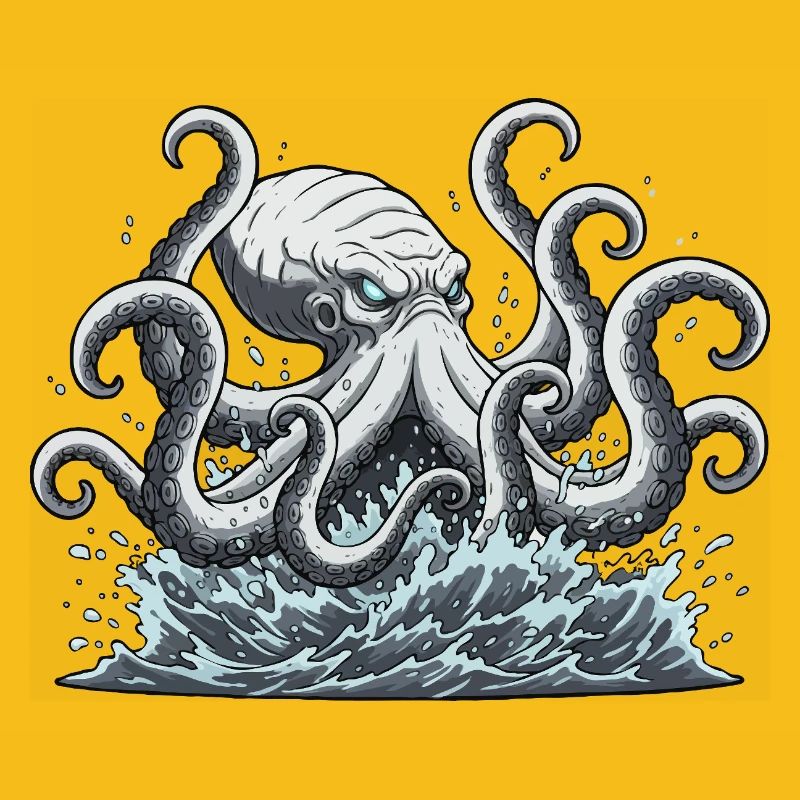 Kraken squid octopus