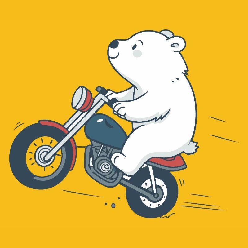 Biker Bear on Bold Road