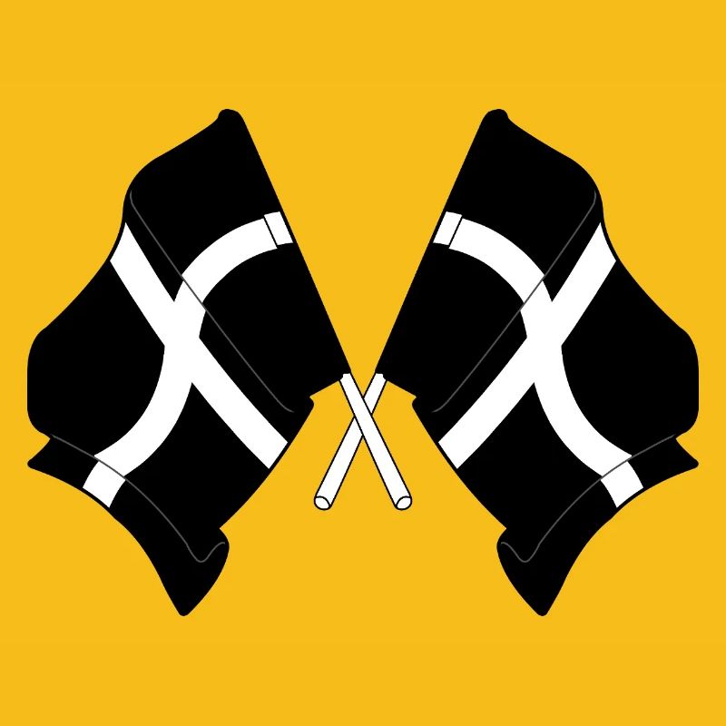 Cornwall Crossed Flags