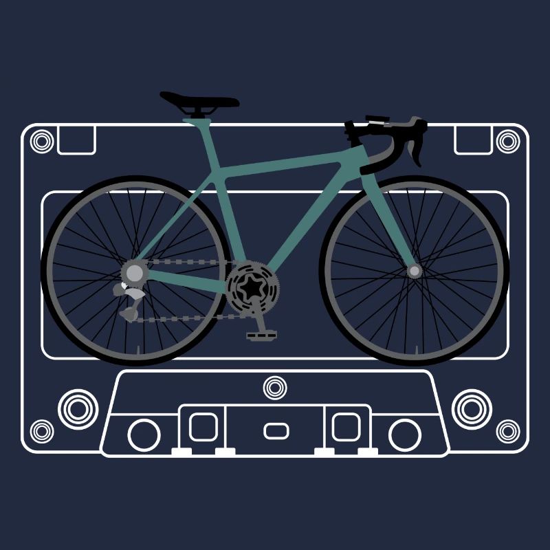 Impression de plan de vélo sarcelle