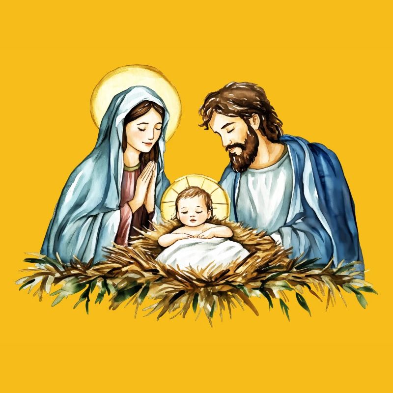 Pull de Noël Noël à la Crèche Jésus