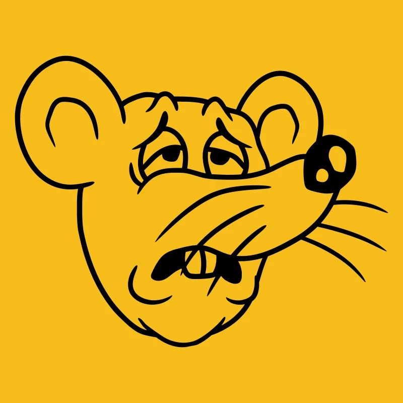 Mouse exhausted sad desperately tired suffering sweet