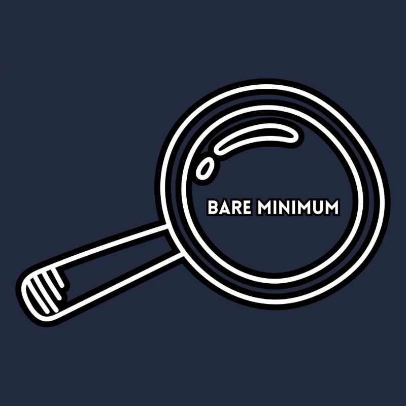 Bare Minimum Magnifying Glass Minimalist Design