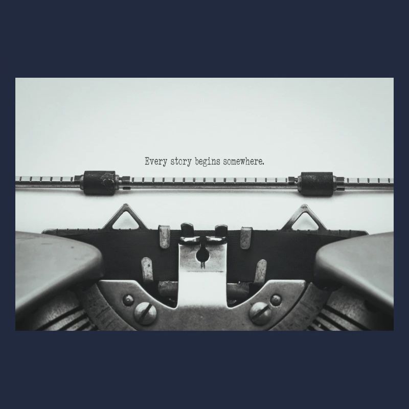 Every Story Begins Somewhere Typewriter Design