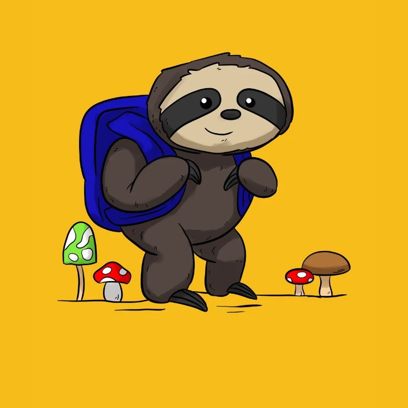 Sloth backpack fautier excursion hike