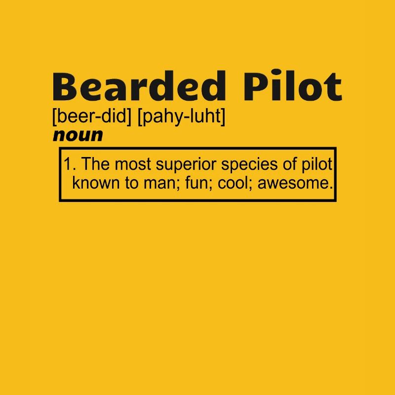 Pilot Aviation Airplane Bearded Pilot definition