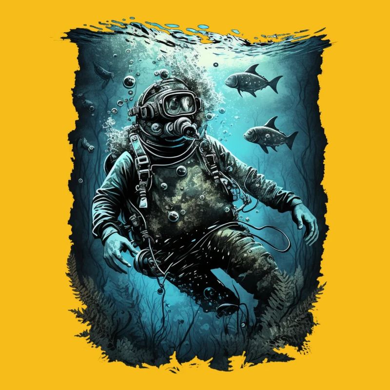 Divers with fish