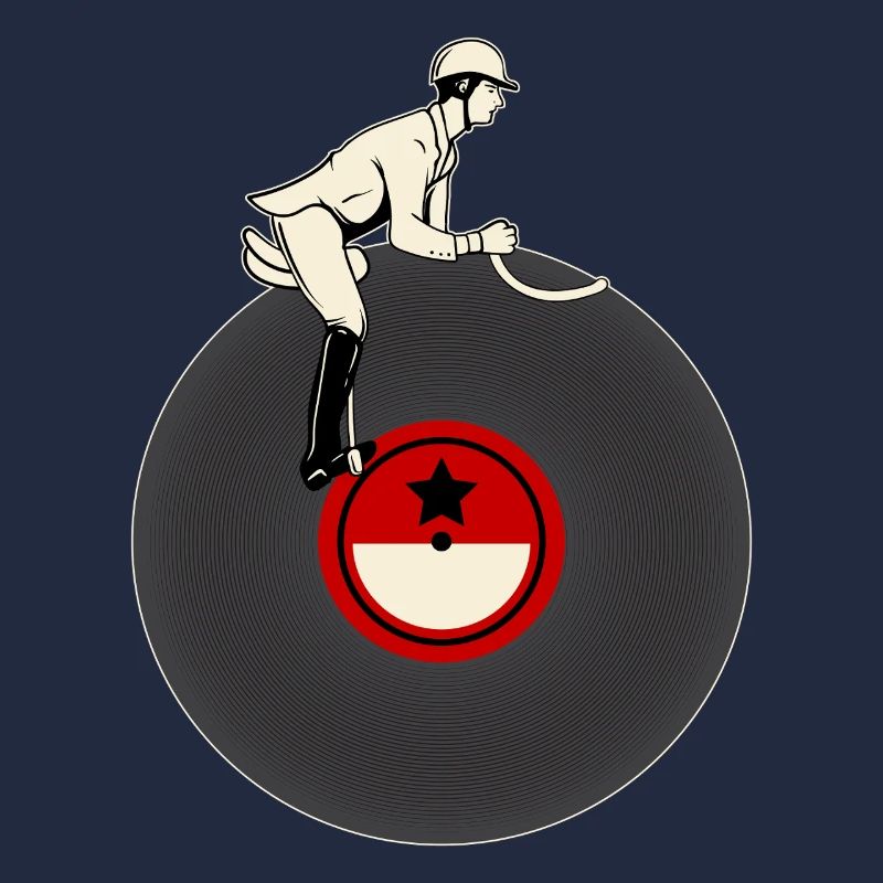 Cavalier sur vinyle