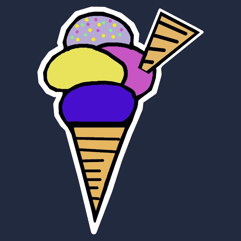 Eiswaffel Eiscreme Eis Kinder Retro