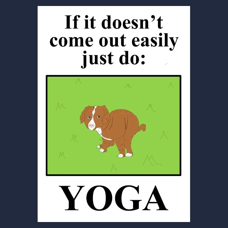 Conception de farces de yoga pour chiens
