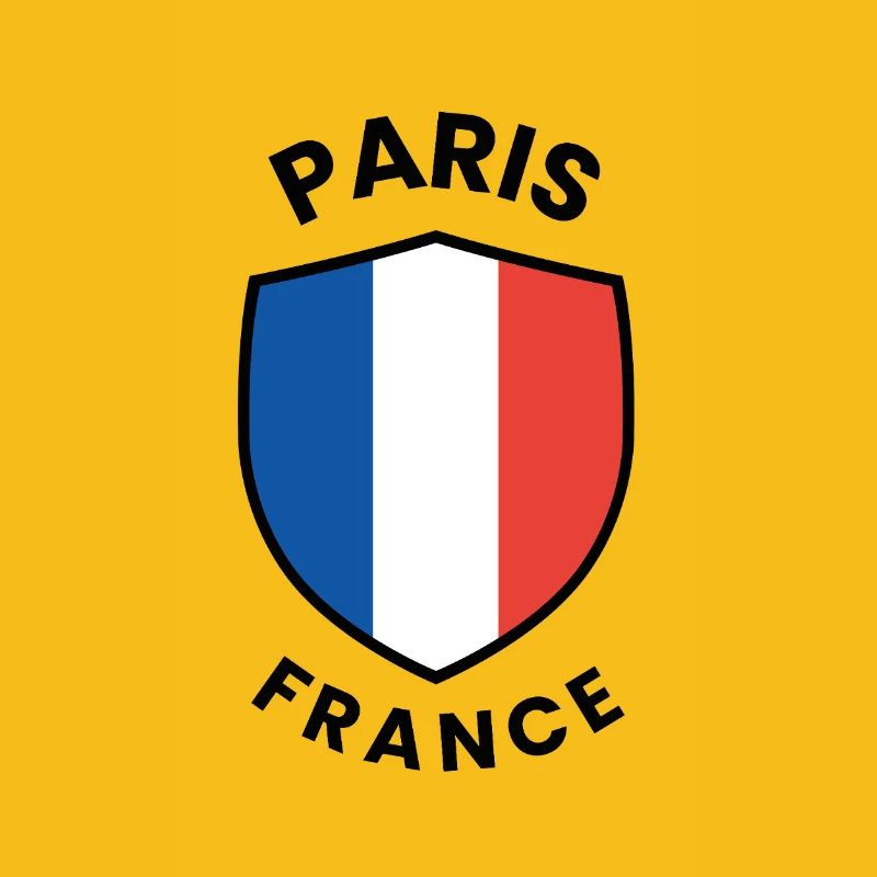 Conception du drapeau de Paris sur le bouclier