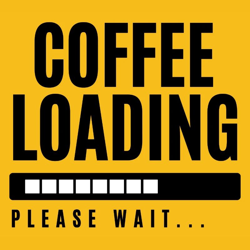 Kaffee wird geladen Bitte warten