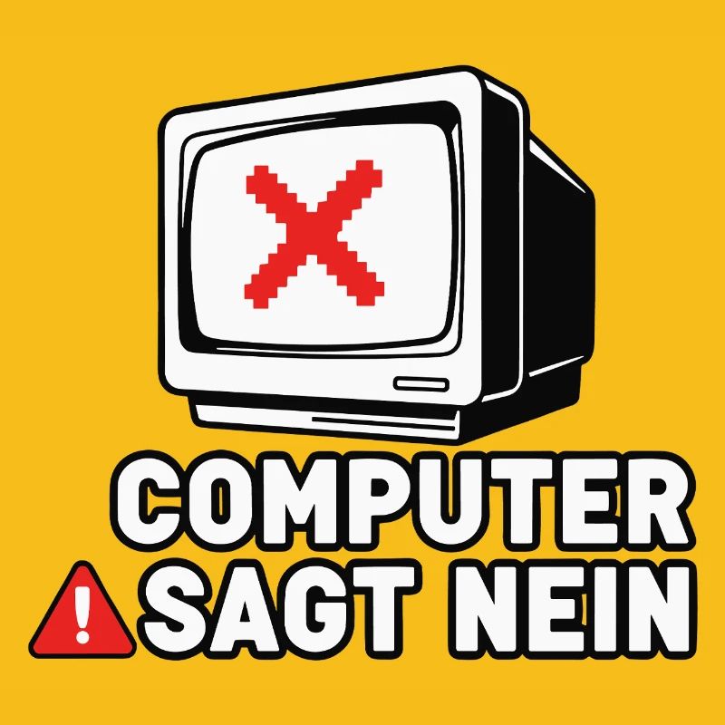 Computer Says No Retro Pixel