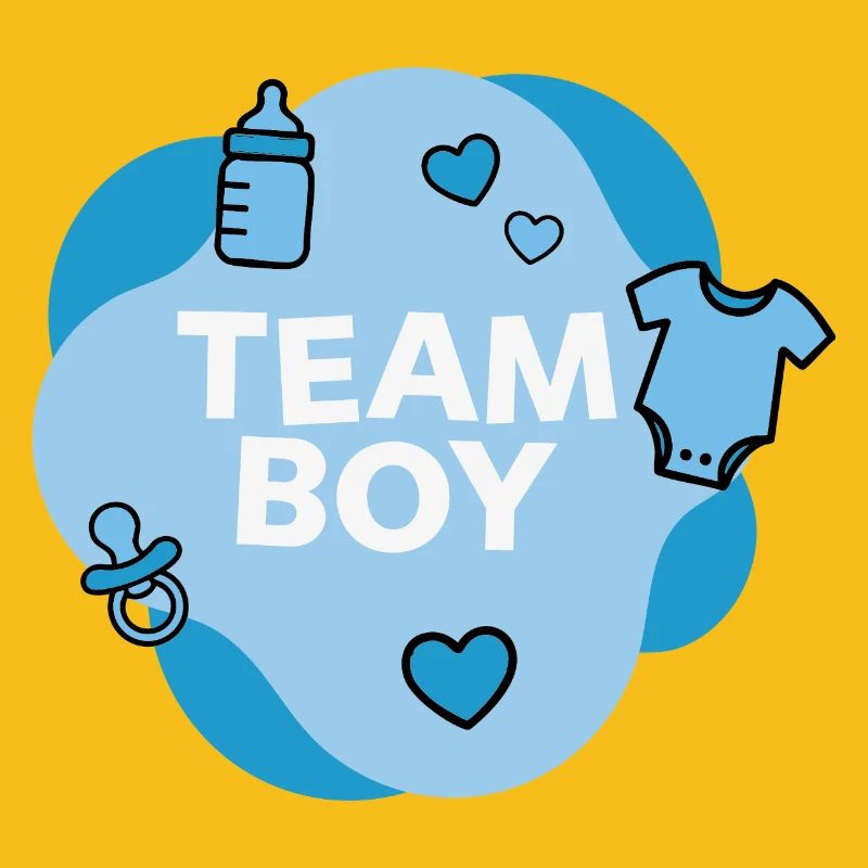 Conception de la douche de bébé de l’équipe Boy